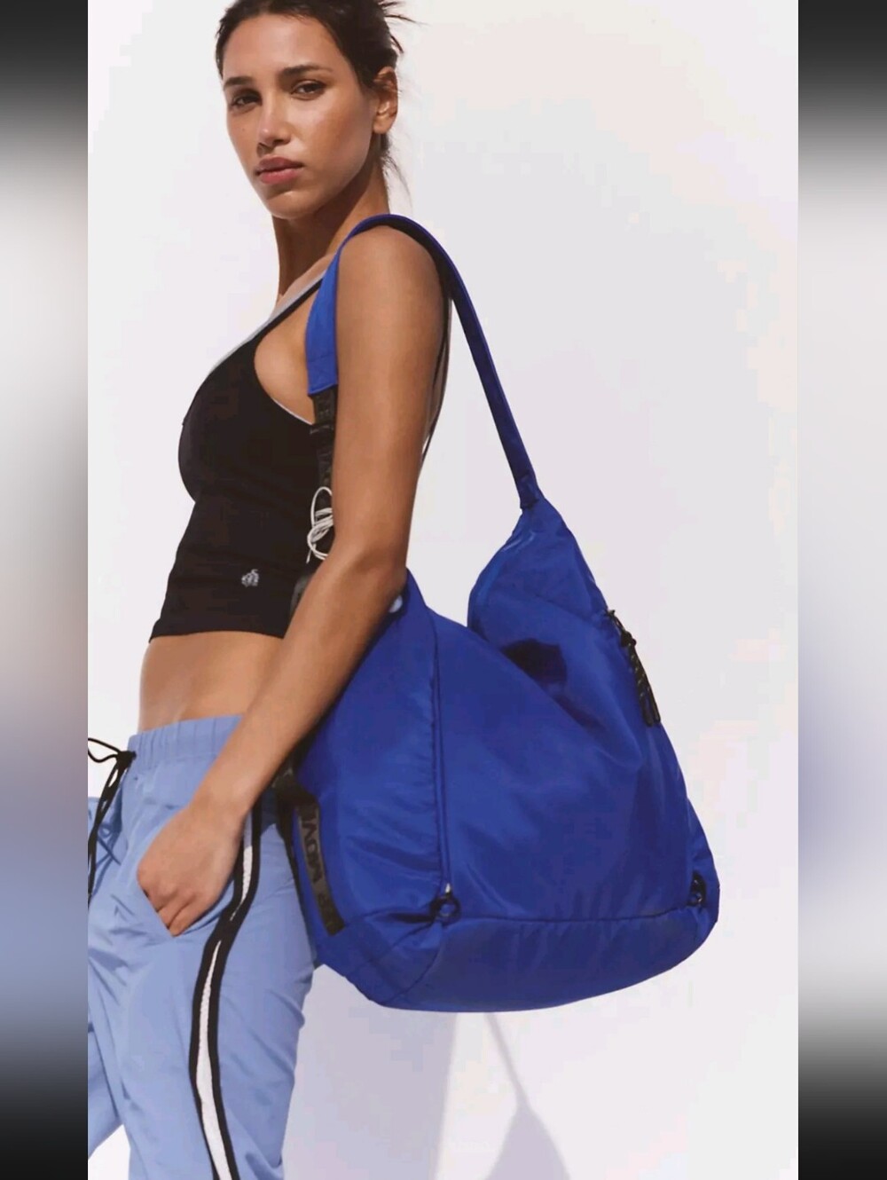 NWT!! Free People, No Time Zones Carryall Tote, Electric Shock MSRP $98